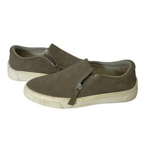 Kensie Women's Soren Zip Slip on Shoe Size 6 Taupe - Casual